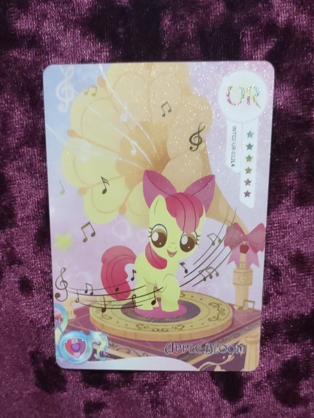 My Little Pony Apple Bloom Collector Card - Pink & Yellow
